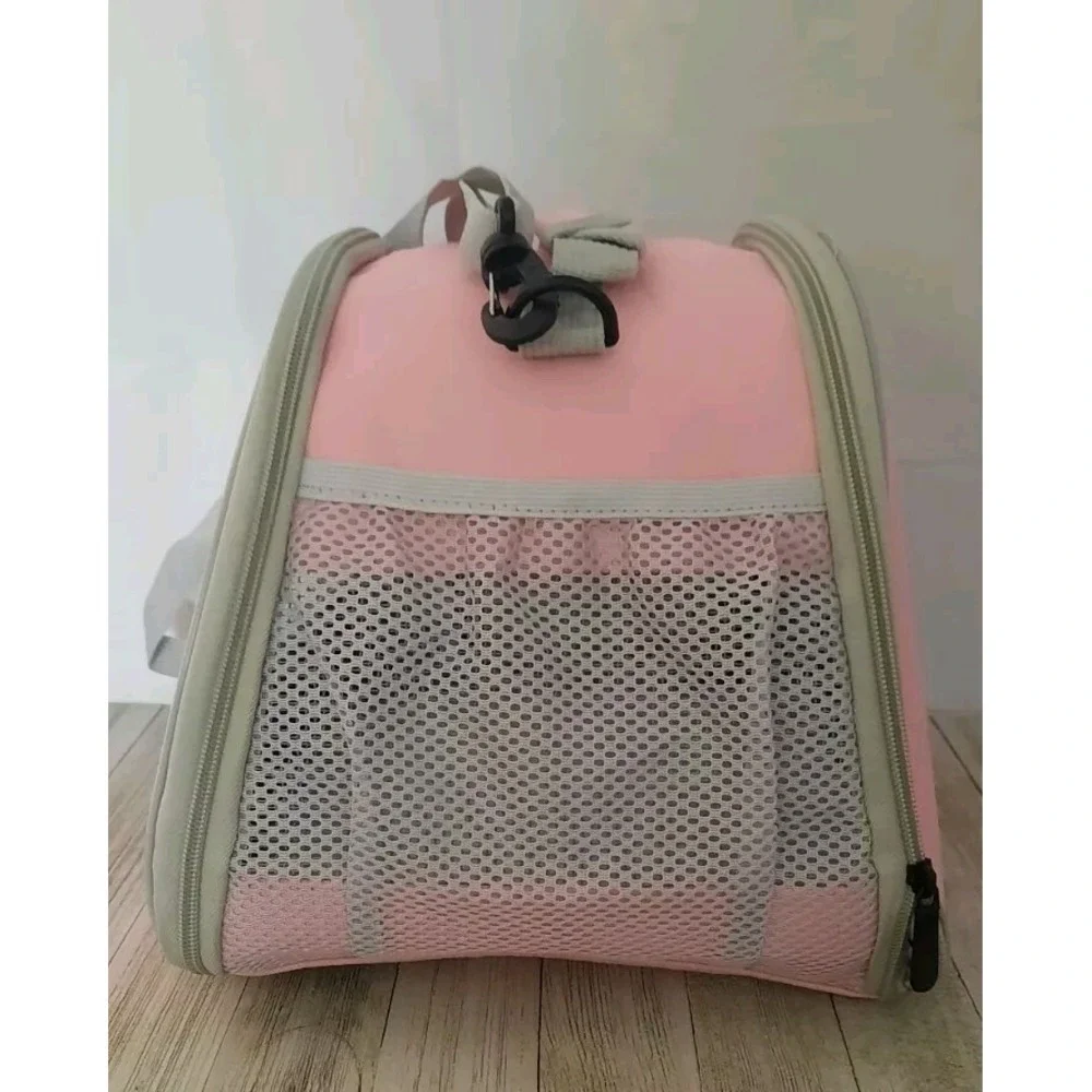 New Animal Pink Small Pet Carrier Hamster Guinea Pig Reptile Shoulder Strap